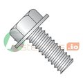 Newport Fasteners #10-32 x 1/2 in Slotted Hex Machine Screw, Plain 18-8 Stainless Steel, 3000 PK 786820